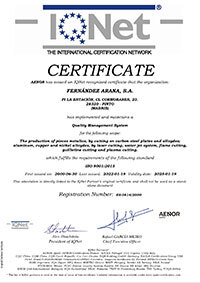 Certificado IQNET